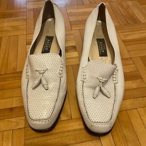 Bally Women's Cream Leather Moccasins